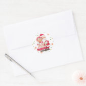 Père Noël et Mme Claus Sticker (Enveloppe)
