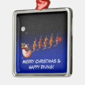 Père Noël et ornement de Sleigh d'hippocampe (Gauche)
