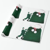 Père Noël et papier d'enveloppement de sac cadeau  (Déroulé)