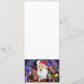 Père Noël et Reindeers Drôle Menu Noël (Dos)