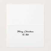 Père Noël et rennes font maison de pain d'épices (Inside Unfolded)