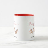 Père Noël et rennes | Mug café de Noël (Centre)