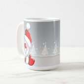 Père Noël et Rudolf Dessin sur Mug (Devant gauche)