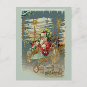 Père Noël et sa carte postale Extraordinaire de la