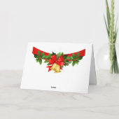 Père Noël et Sleigh Ajouter une carte de Noël magn (Dos)