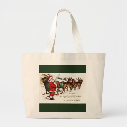 Père Noël et Sleigh avec Sac fourre-tout Jumbo Rei (Devant)