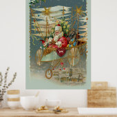 Père Noël et son affiche Extraordinaire de la mach (Cuisine)