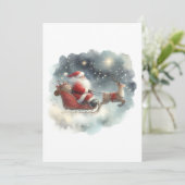 Père Noël et son traîneau dans la carte Sky Flat d (Debout devant)