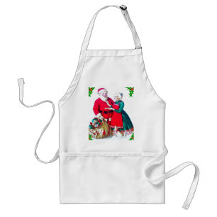 Père Noël et tablier de Mme le père noël