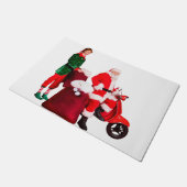 Père Noël Et Un Tapis De Porte D'Elf (Incliné)