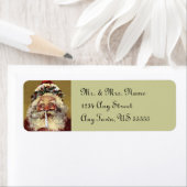 Père Noël Étiquettes de adresse de Noël (En situation)