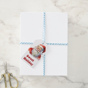Père Noël étiquettes pour les cadeaux festifs !