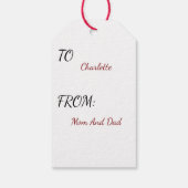 Père Noël étiquettes pour vos cadeaux de Noël ! (Dos)