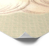 père Noël face poster vintage (Coin)