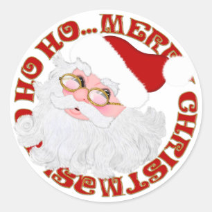 Père Noël Face, STICKERS NOËL ROUGE