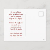 Père Noël faire-part Baby sur le chemin Carte post (Dos)