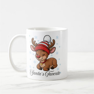 Père Noël Favori Cute Reindeer Christmas Mug