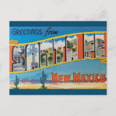 Père Noël Fe, Nouveau-Mexique Carte postale Art Vi (Devant)