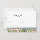 PÈRE NOËL FE Nouveau Mexique Skyline Wedding Carte (Devant)