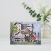 père Noël Fe Train Depot Carte postale (Debout devant)