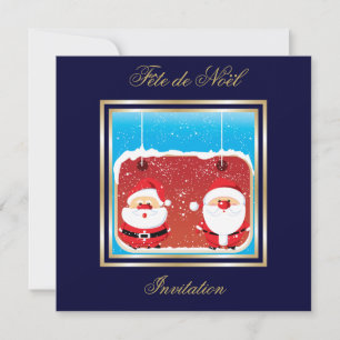 Père Noël Fête de Noël uitnodiging