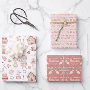 Père Noël Feuilles de papier d'enveloppement de bo