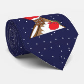 Père Noël fou coincé dans la cravate de cheminée (Roulé)