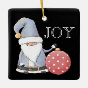 Père Noël Gnome Rouge Ornement de Noël modifiable