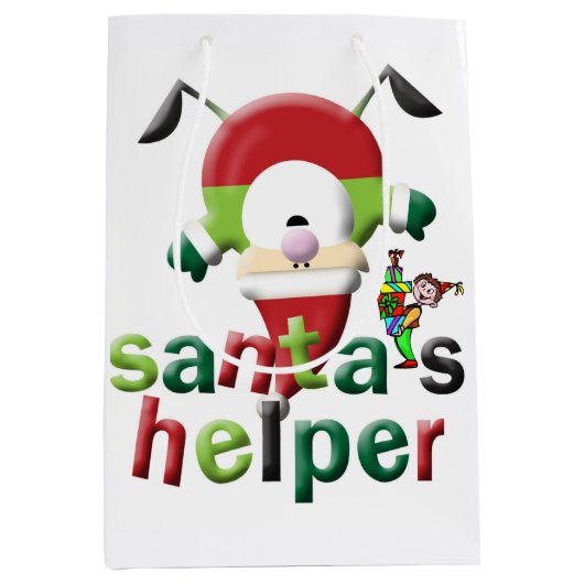 Père Noël Helper Joyeux Noël Sacs cadeaux (Devant)