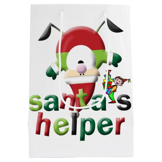 Père Noël Helper Joyeux Noël Sacs cadeaux (Dos)