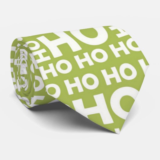 Père Noël Ho Ho Ho Cravate - Custom Christmas Gree (Roulé)