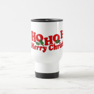 Père Noël "Ho Ho Ho Joyeux Noël" tasse de voyage