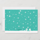 Père Noël Holding Invitation (Dos)