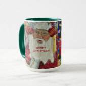 Père Noël Holiday 15 oz Mug Checking It Twice Gree (Devant gauche)