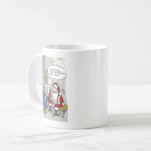 Père Noël In Jail tasse (Devant gauche)