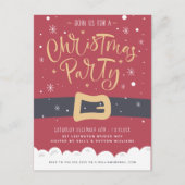Père Noël | Invitation à la fête de Noël (Devant)