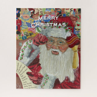 Père Noël Jigsaw Puzzle "Checking It Twice" 520 pi