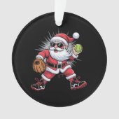Père Noël Jouer au softball comme Pitcher Christma (devant)