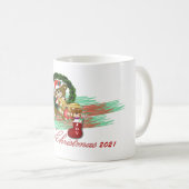 Père Noël Joy Sock Christmas Mug (Devant droit)