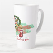 Père Noël Joy Sock Latte Mug de Noël (Angle droit)