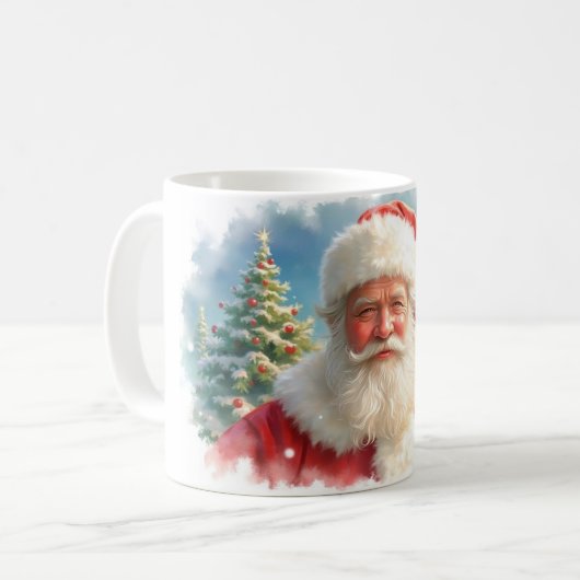 Père Noël Joyeuse Mug de Noël (Devant gauche)