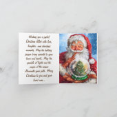 Père Noël Joyeux Message : Noël Greeting imprimé (Intérieur)