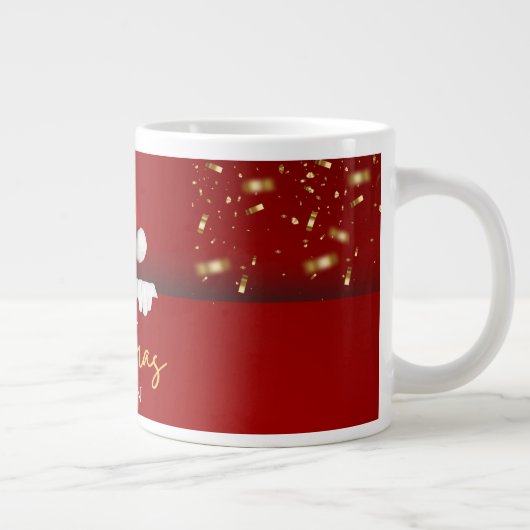 Père Noël Joyeux Noël Nom personnalisé Café Mug (Droite)