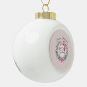 Père Noël Joyeux ornement de Noël (Gauche)