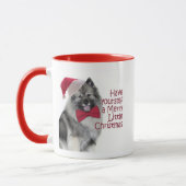 Père Noël Keeshond Christmas Mug (Gauche)