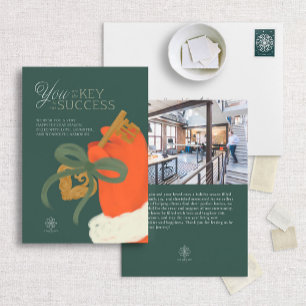 Père Noël Key Professional Carte de remerciements 