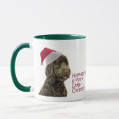 Père Noël Labradoodle Mug (Gauche)