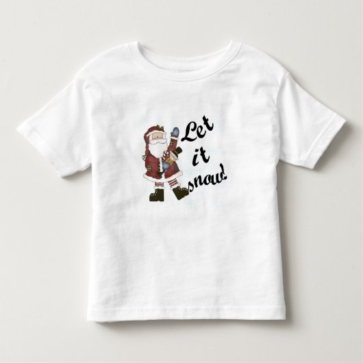 Père Noël Laisser la neige T-shirts et cadeaux (Devant)