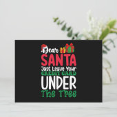 Père Noël Laissez Simplement Votre Carte De Crédit (Debout devant)