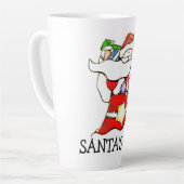 Père Noël Lait Latte Mug (Angle gauche)